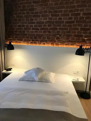 Ein Bett oder Betten in einem Zimmer der Unterkunft Hotel Lindenhof