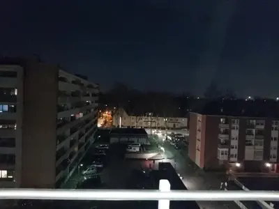 Ein allgemeiner Blick auf Duisburg oder ein Stadtblick von der Ferienwohnung aus