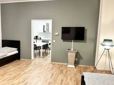 TV/Unterhaltungsangebot in der Unterkunft cosy three room apartment with flatscreen TV