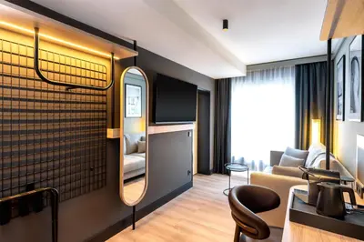 Ein Bett oder Betten in einem Zimmer der Unterkunft Radisson Hotel Dusseldorf City Center