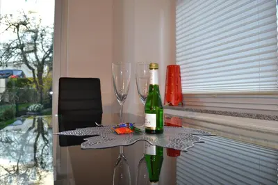 Getränke in der Unterkunft FeWo Kleeblatt mit eigener Terrasse