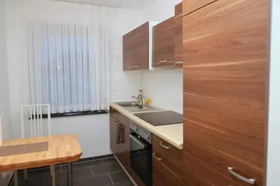Küche/Küchenzeile in der Unterkunft Aparthotel Kompass A 301