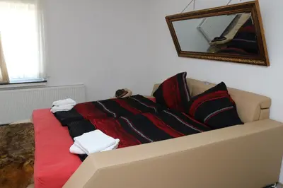 Ein Sitzbereich in der Unterkunft Aparthotel Kompass A 301