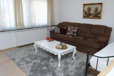 Ein Sitzbereich in der Unterkunft Aparthotel Kompass A 301