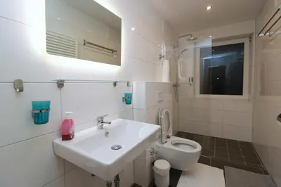 Ein Badezimmer in der Unterkunft Aparthotel Kompass A 304