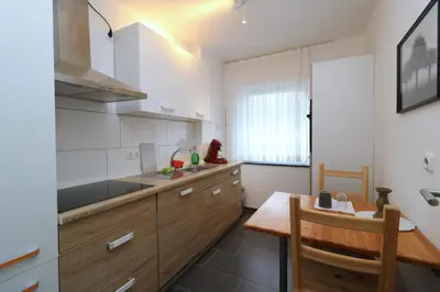 Küche/Küchenzeile in der Unterkunft Aparthotel Kompass A 402-403