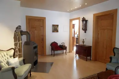 Ein Sitzbereich in der Unterkunft Villa Biso