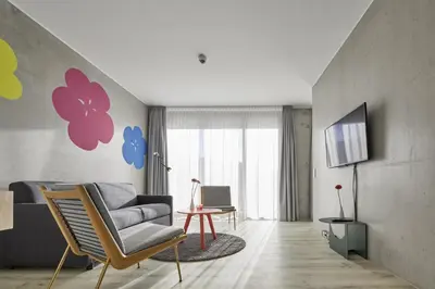 TV/Unterhaltungsangebot in der Unterkunft Flowers Hotel Essen
