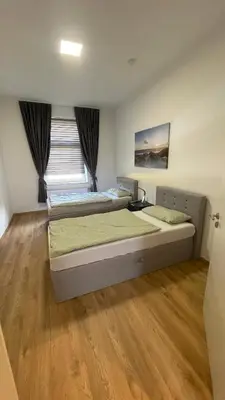 Ein Bett oder Betten in einem Zimmer der Unterkunft Apartment am Zollverein -WiFi - Parking for free