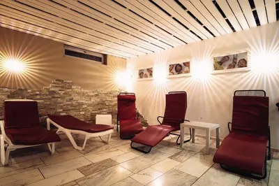 Ein Sitzbereich in der Unterkunft Akzent Hotel Körner Hof