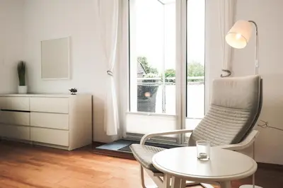 Ein Sitzbereich in der Unterkunft Apartment mit Wohnflair