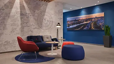 Ein Sitzbereich in der Unterkunft Holiday Inn Express Dortmund by IHG