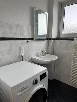 Ein Badezimmer in der Unterkunft Graf-Adolflux