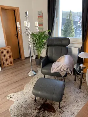 Ein Sitzbereich in der Unterkunft Stadthaus Artur - Apartment Barcelona
