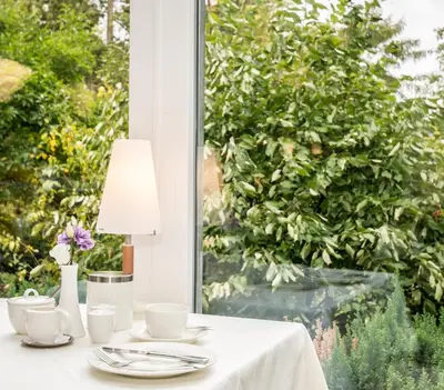 Ein Garten an der Unterkunft Hotel Friederike