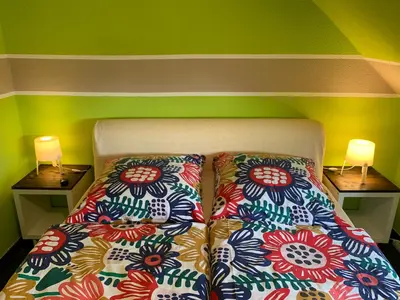 Ein Bett oder Betten in einem Zimmer der Unterkunft Hotel Zur Schleuse (Garni)