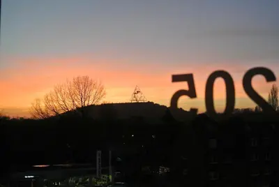 Blick auf den Sonnenuntergang/Sonnenaufgang von des Hotels aus oder aus der Nähe