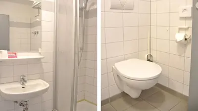 Ein Badezimmer in der Unterkunft Chillten Bottrop
