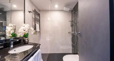 Ein Badezimmer in der Unterkunft PLAZA Hotel Gelsenkirchen