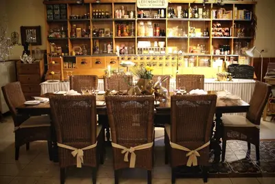 Ein Sitzbereich in der Unterkunft Hotel Landhaus Steinhoff