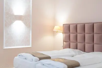 Ein Bett oder Betten in einem Zimmer der Unterkunft Schloss Westerholt