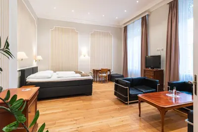 Ein Bett oder Betten in einem Zimmer der Unterkunft Schloss Westerholt