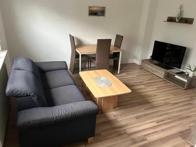 Ein Sitzbereich in der Unterkunft Monteurwohnung Hagen Haus 1