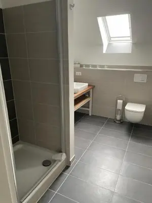 Ein Badezimmer in der Unterkunft Dieckmann's Hotel