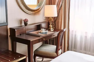 Ein Bett oder Betten in einem Zimmer der Unterkunft Steigenberger Icon Parkhotel Düsseldorf