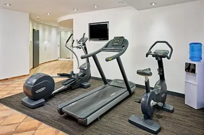 Das Fitnesscenter und/oder die Fitnesseinrichtungen in der Unterkunft Four Points Flex by Sheraton Ratingen Düsseldorf Airport