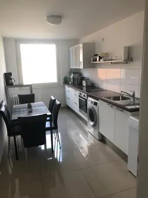 Küche/Küchenzeile in der Unterkunft Micha's Ferienwohnung