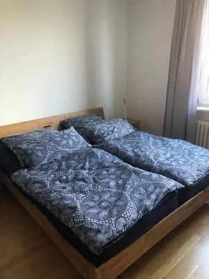 Ein Bett oder Betten in einem Zimmer der Unterkunft Micha's Ferienwohnung