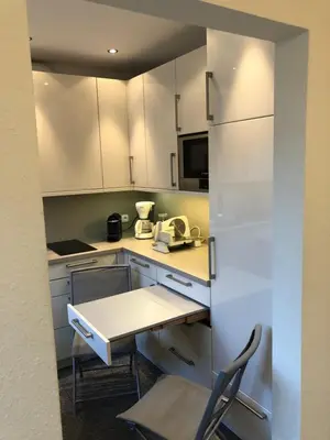 Küche/Küchenzeile in der Unterkunft Apartment im Grünen