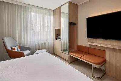 TV/Unterhaltungsangebot in der Unterkunft Courtyard by Marriott Dortmund