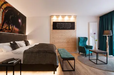 Ein Bett oder Betten in einem Zimmer der Unterkunft Landhaus Grum