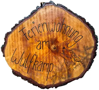 Ein Zertifikat, Auszeichnung, Logo oder anderes Dokument, das in der Unterkunft kleine Ferienwohnung am Wulfkamp ausgestellt ist