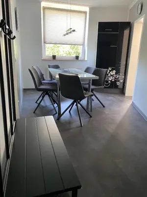 Ein Sitzbereich in der Unterkunft 1 A Ferienwohnung Modern Duisburg
