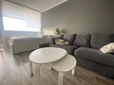 Ein Sitzbereich in der Unterkunft 3 Zimmer Apartment Duisburg Homberg 7 Etage