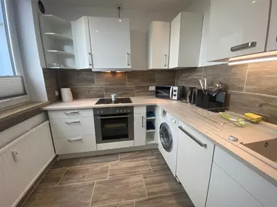 Küche/Küchenzeile in der Unterkunft 3 Zimmer Apartment Duisburg Homberg 7 Etage