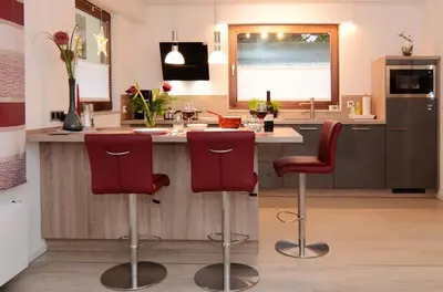 Küche/Küchenzeile in der Unterkunft Ferienwohnung Marion