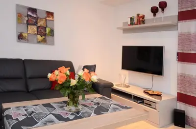 TV/Unterhaltungsangebot in der Unterkunft Ferienwohnung Marion