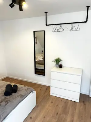 Ein Bett oder Betten in einem Zimmer der Unterkunft Große Apartments für Monteure - Dorsten -