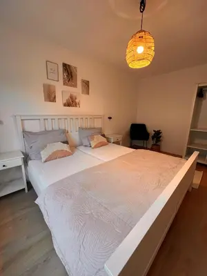 Ein Bett oder Betten in einem Zimmer der Unterkunft Große Apartments für Monteure - Dorsten -