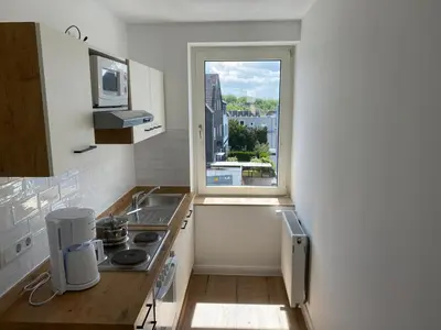 Küche/Küchenzeile in der Unterkunft interaktiv Appartements in Heiligenhaus - Hauptstrasse