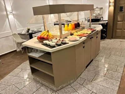 Küche/Küchenzeile in der Unterkunft Hotel Carlton