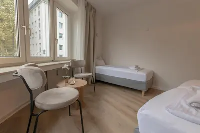Ein Bett oder Betten in einem Zimmer der Unterkunft Hotel Doerenkamp - Digital Access