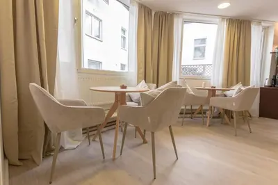Ein Sitzbereich in der Unterkunft Hotel Doerenkamp - Digital Access