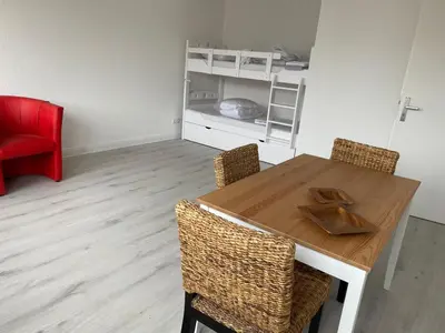 Ein Bett oder Betten in einem Zimmer der Unterkunft interaktiv Appartements in Ratingen - Düsseldorferstrasse