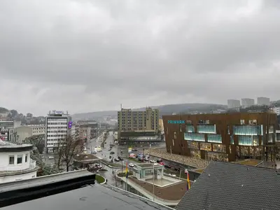 Ein allgemeiner Blick auf Wuppertal oder ein Stadtblick von des Hotels aus