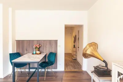 Ein Sitzbereich in der Unterkunft GATSBY Apartment